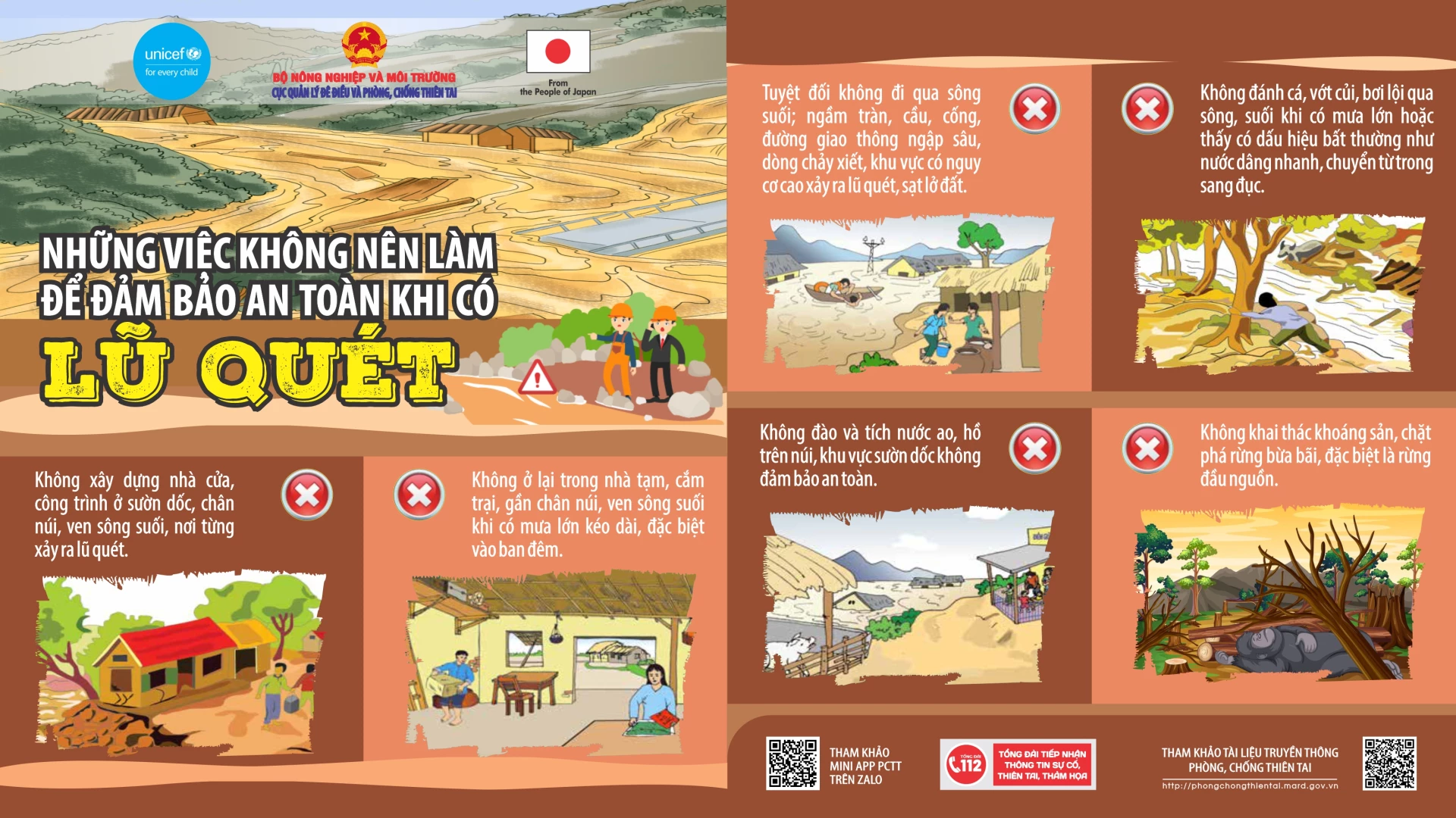 Những việc không nên làm để an toàn khi có lũ quét.