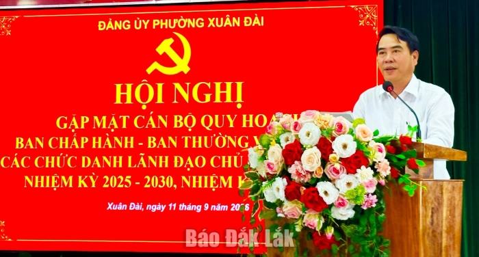 Phường Xuân Đài gặp mặt cán bộ quy hoạch các chức danh