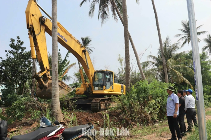 Phường Phú Yên tổ chức cưỡng chế thu hồi đất thực hiện dự án Khu công viên trung tâm