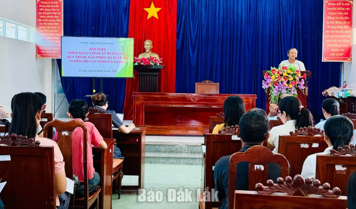 Xã Ô Loan tập huấn rà soát hộ nghèo, hộ cận nghèo năm 2026