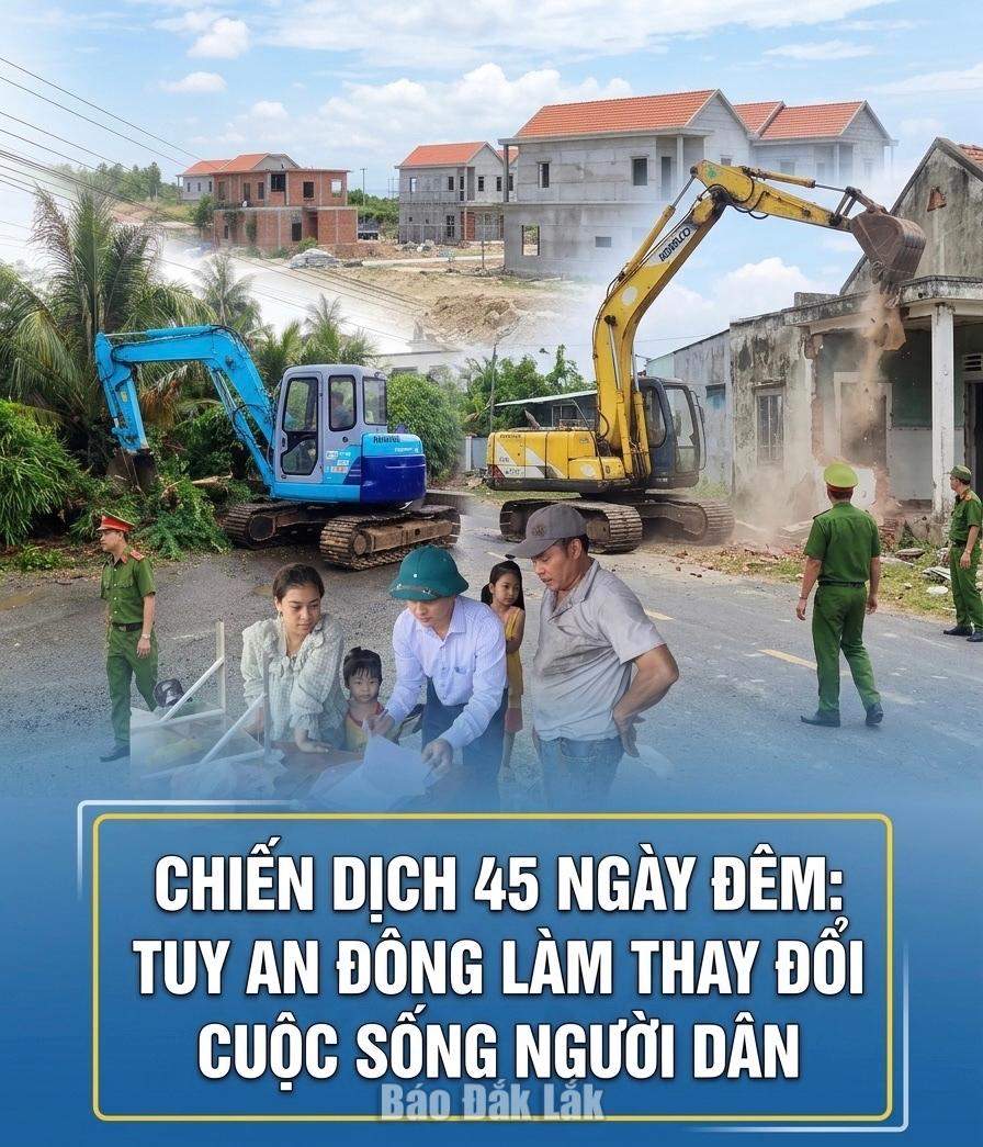 Xã Tuy An Đông, bút phát trong công tác giải phóng mặt bằng