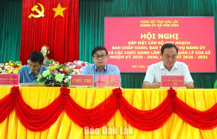 Xã Vân Hòa gặp mặt cán bộ quy hoạch các chức danh lãnh đạo, quản lý