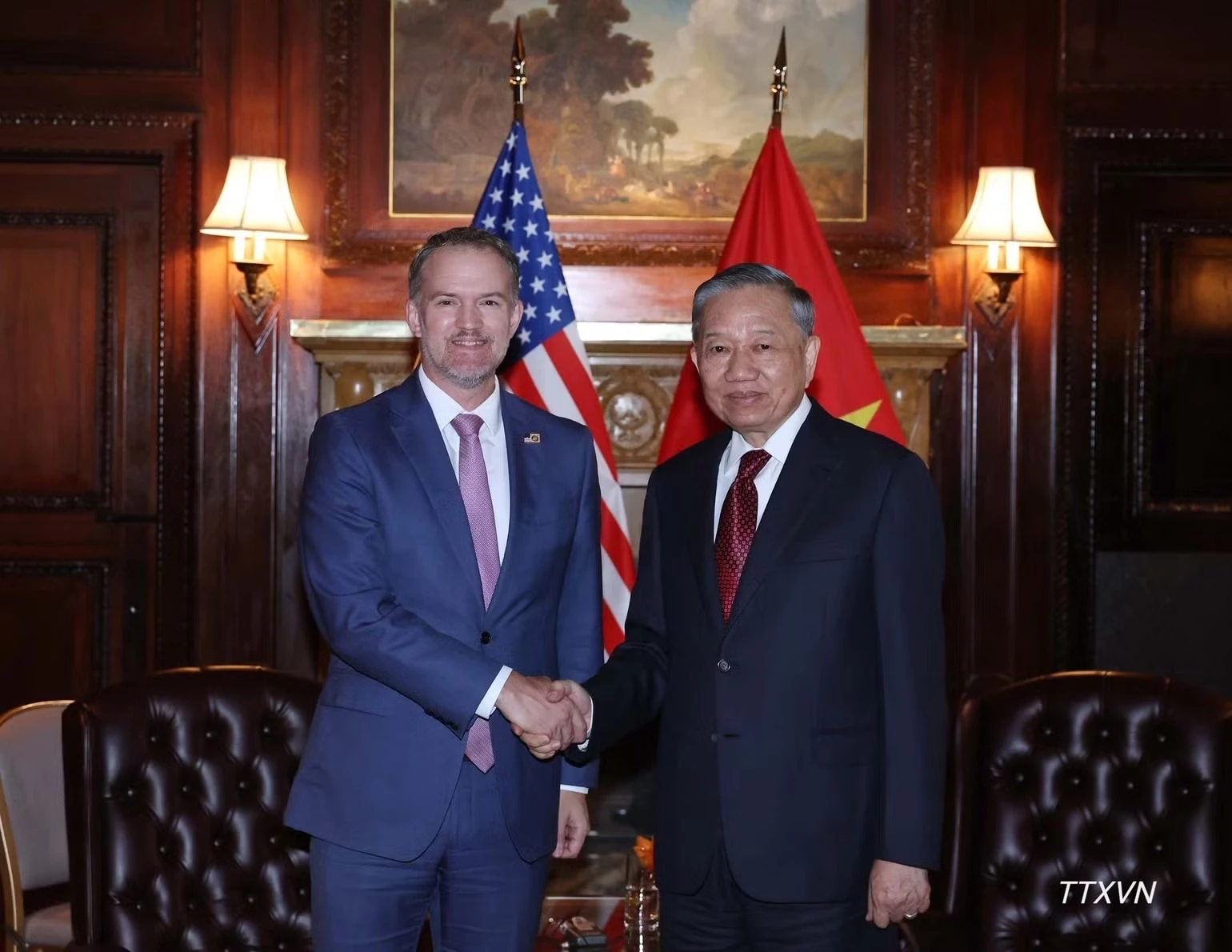 Tổng Bí thư, Chủ tịch nước Tô Lâm tiếp Đại sứ Jamieson Greer, Đại diện Thương mại Hoa Kỳ (USTR). Ảnh: TTXVN