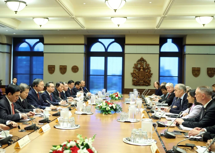 Tổng Bí thư, Chủ tịch nước Tô Lâm hội đàm với Thủ tướng Canada Mark Carney