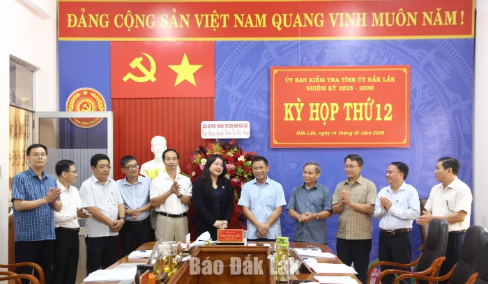 Báo và Phát thanh, Truyền hình Đắk Lắk chúc mừng 78 năm Ngày truyền thống Ngành Kiểm tra Đảng