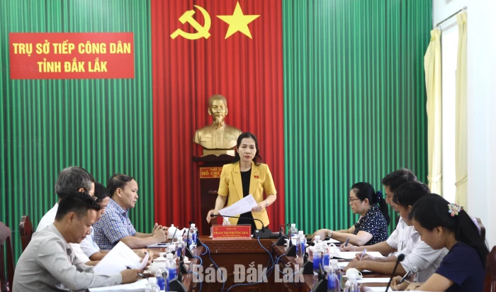 Thường trực HĐND tỉnh tiếp công dân định kỳ tháng 10