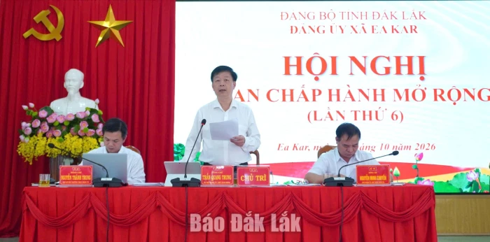 Xã Ea Kar phấn đấu hoàn thành mục tiêu tăng trưởng năm 2026 đạt khoảng 10,45%