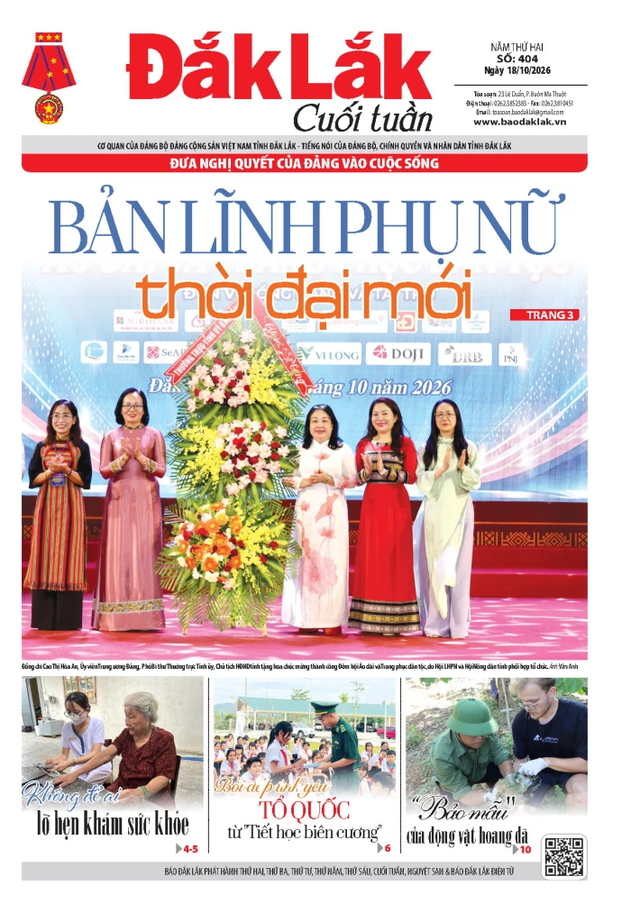 Báo Cuối tuần in ngày 18/10/2026