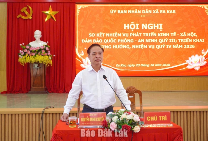Tổng giá trị sản phẩm của xã Ea Kar quý 3 tăng 12,44% so với cùng kỳ