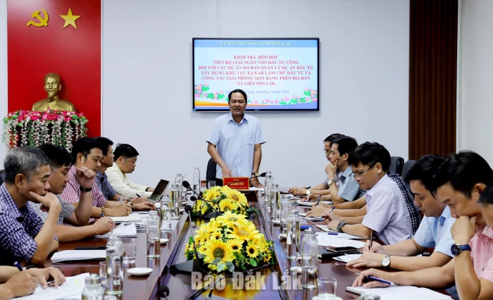 Đôn đốc giải ngân vốn đầu tư công, tháo gỡ vướng mắc các dự án tại Liên Sơn Lắk
