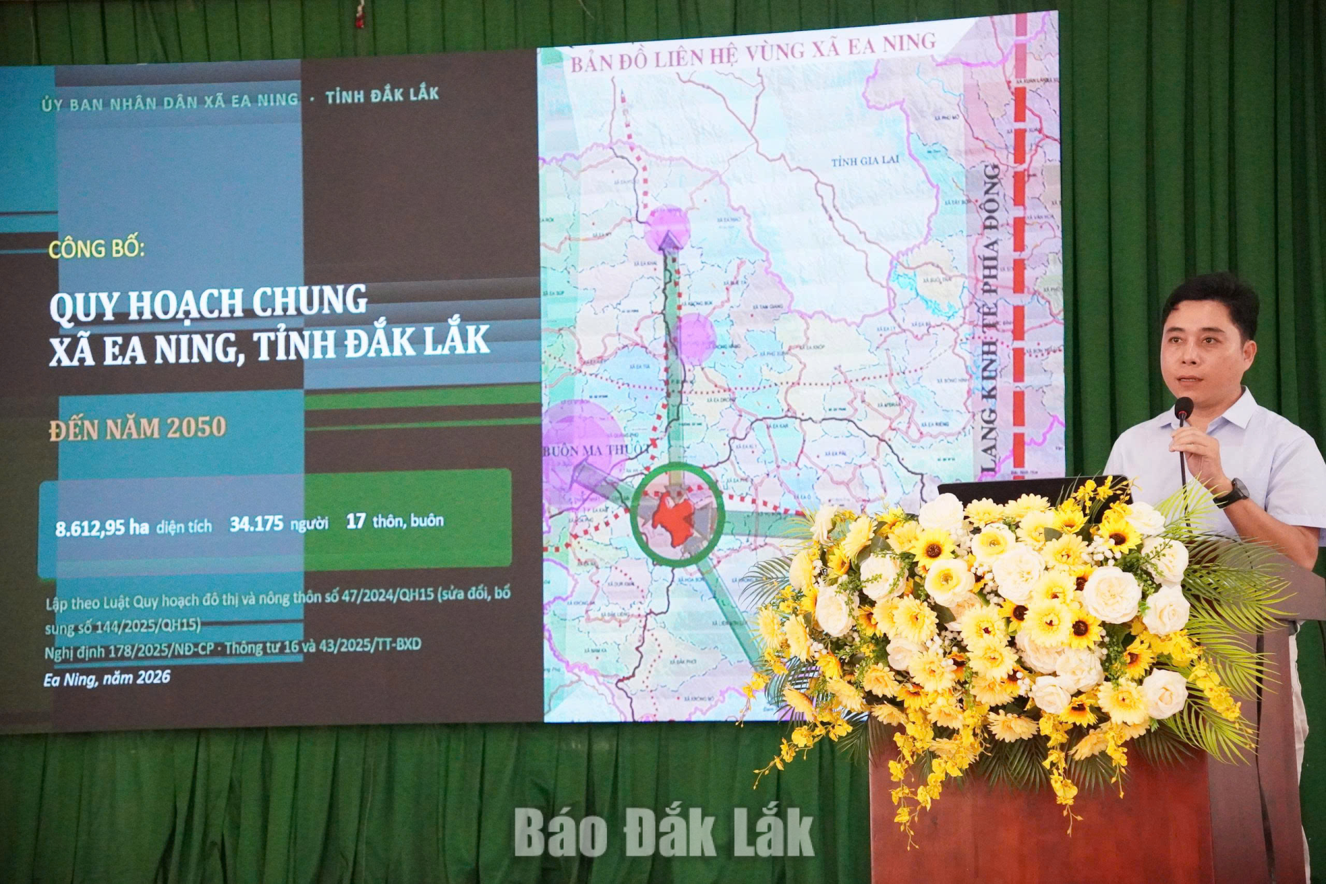 thông tin Quy hoạch chung xã Ea Ning đến năm 2050.