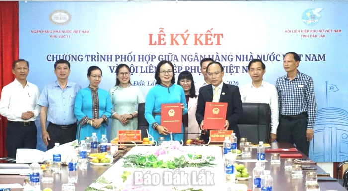 Ngân hàng Nhà nước ký kết phối hợp với Hội Liên hiệp Phụ nữ Việt Nam
