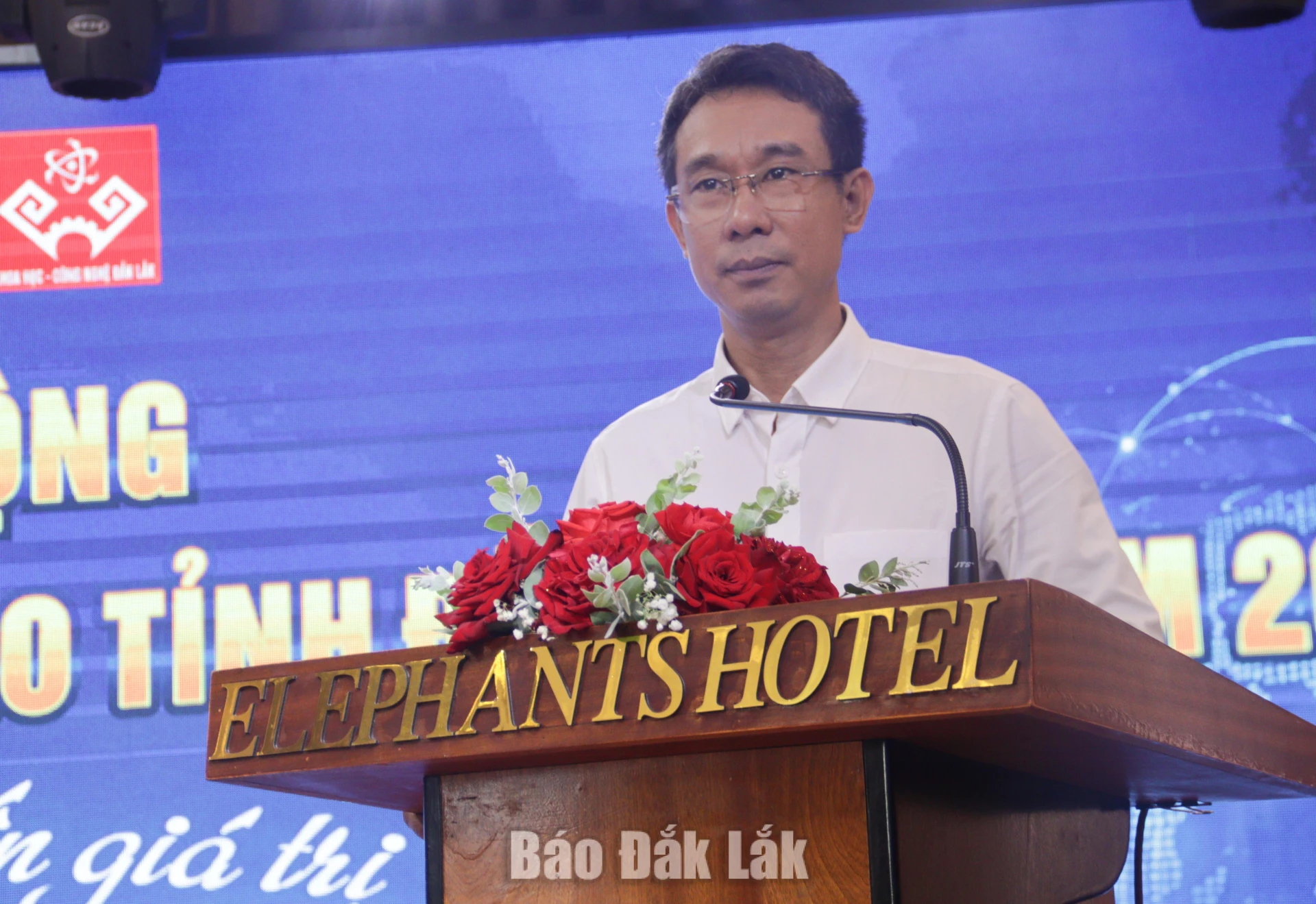 ông Trần Văn Sơn, Phó Giám đốc Sở Khoa học và Công nghệ phát biểu tại lễ phát động