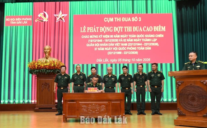 Bộ đội Biên phòng phát động thi đua “80 ngày thi đua Quyết thắng - Viết tiếp bản hùng ca”
