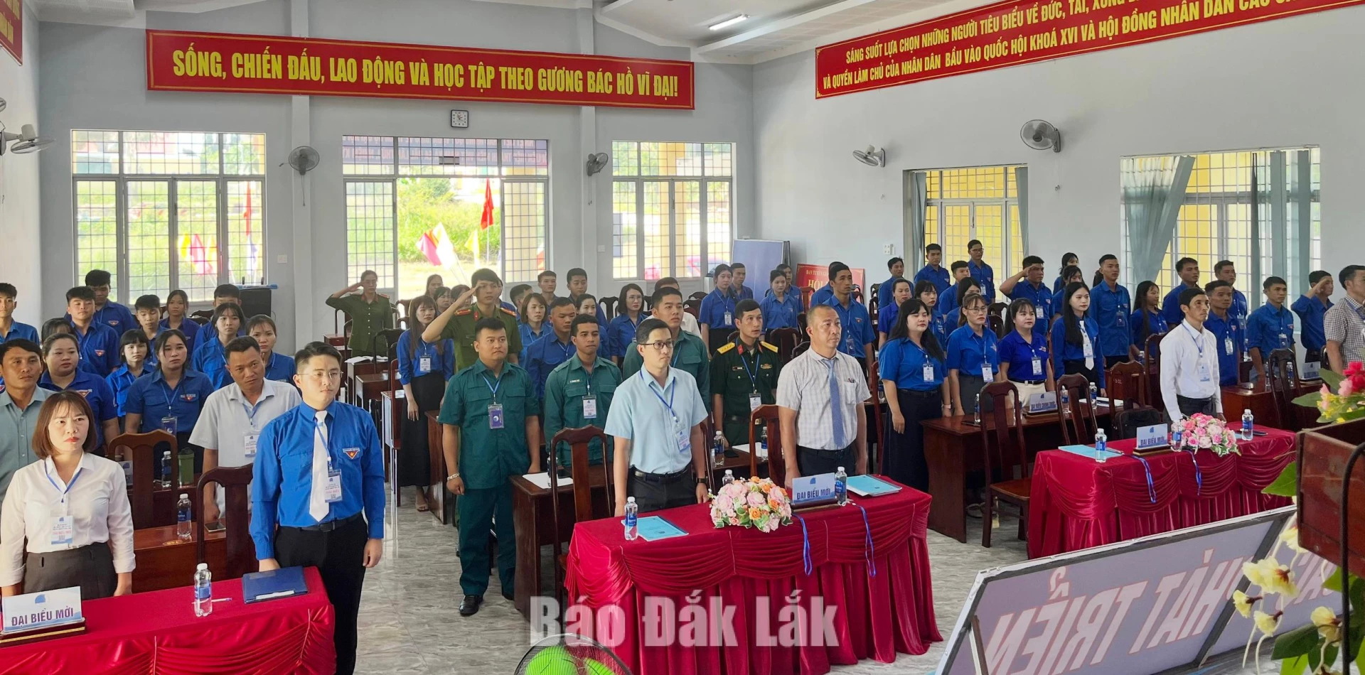 Hơn 50 đại biểu đại diện cho 3.000 thanh niên xã Ea Păl tham dự Đại hội.