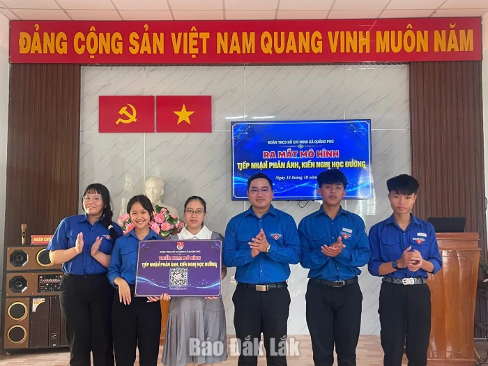 Đoàn Thanh niên xã Quảng Phú ra mắt mô hình Tiếp nhận