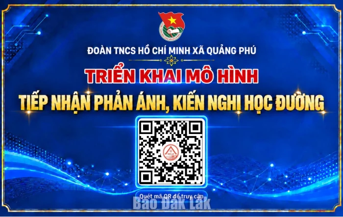 Mã QR để tiếp nhận các phản ánh, kiến nghị liên quan đến