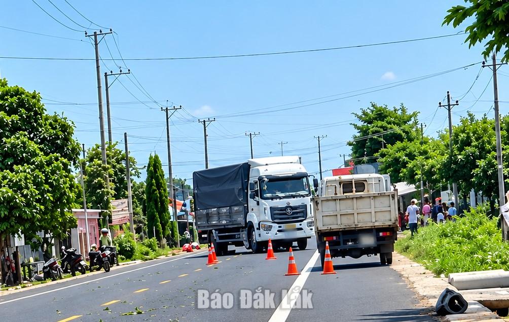 Hiện trường xảy ra vụ tai nạn.