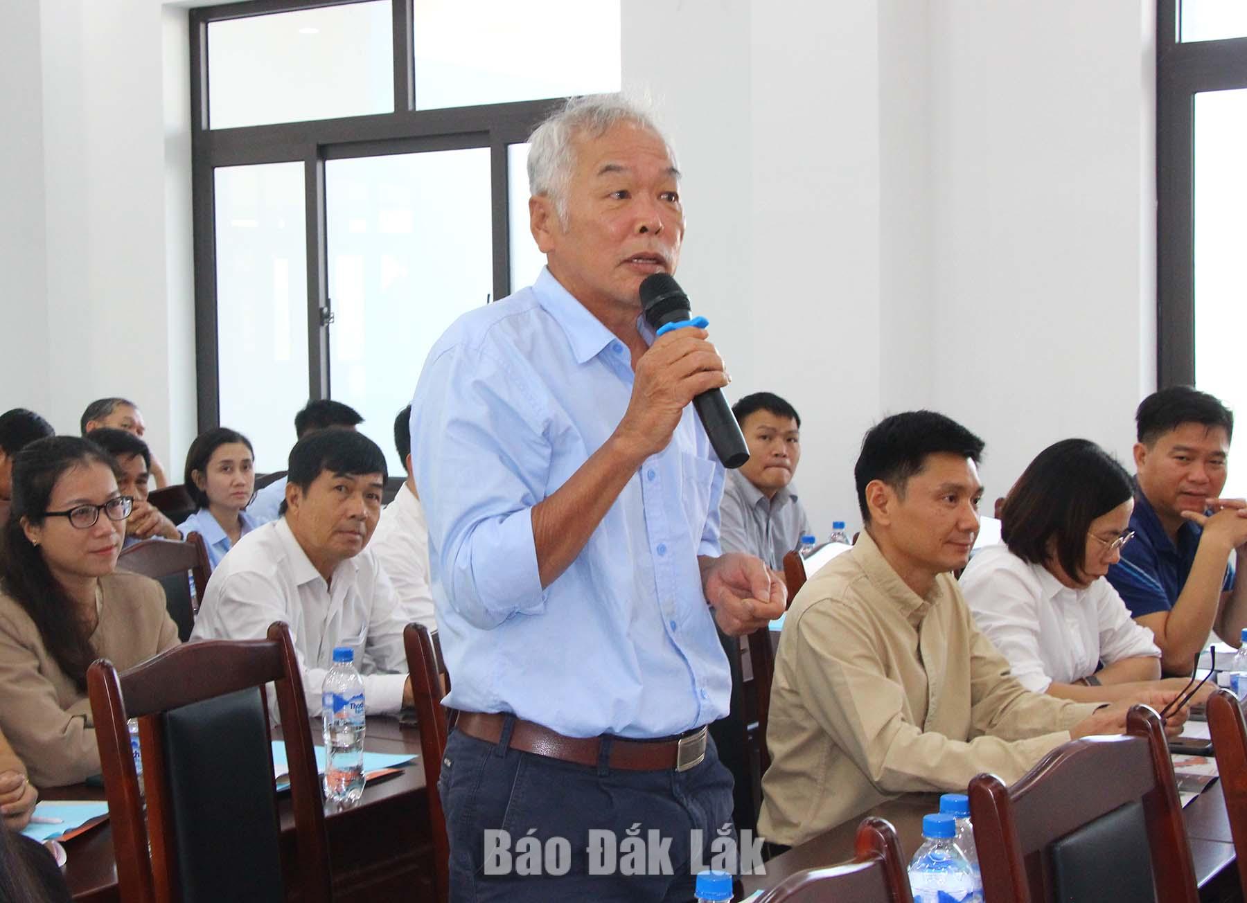Giám đốc Công ty Cổ phần Bá Hải Lê Văn Hồng phát biểu tại chương trình.