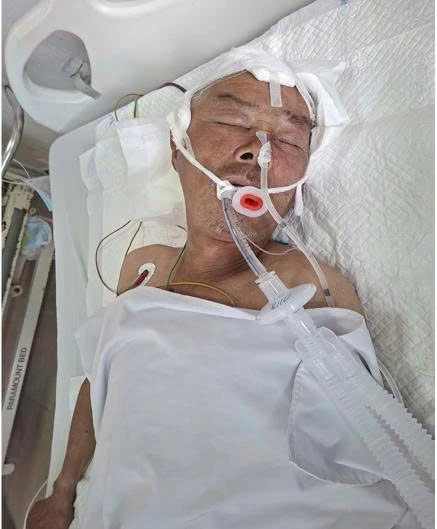 Hình ảnh bệnh nhân đang điều trị tại bệnh viện.