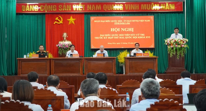 Cử tri các phường Đông Hòa, Phú Yên, Hòa Hiệp và xã Hòa Xuân kiến nghị nhiều nội dung về đất đai, hạ tầng và an sinh xã hội