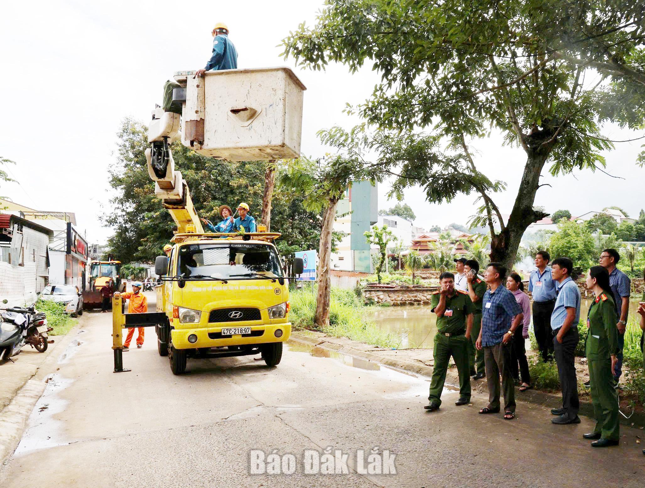 Phường Ea Kao đang đẩy mạnh công tác quản lý trật tự đô thị.