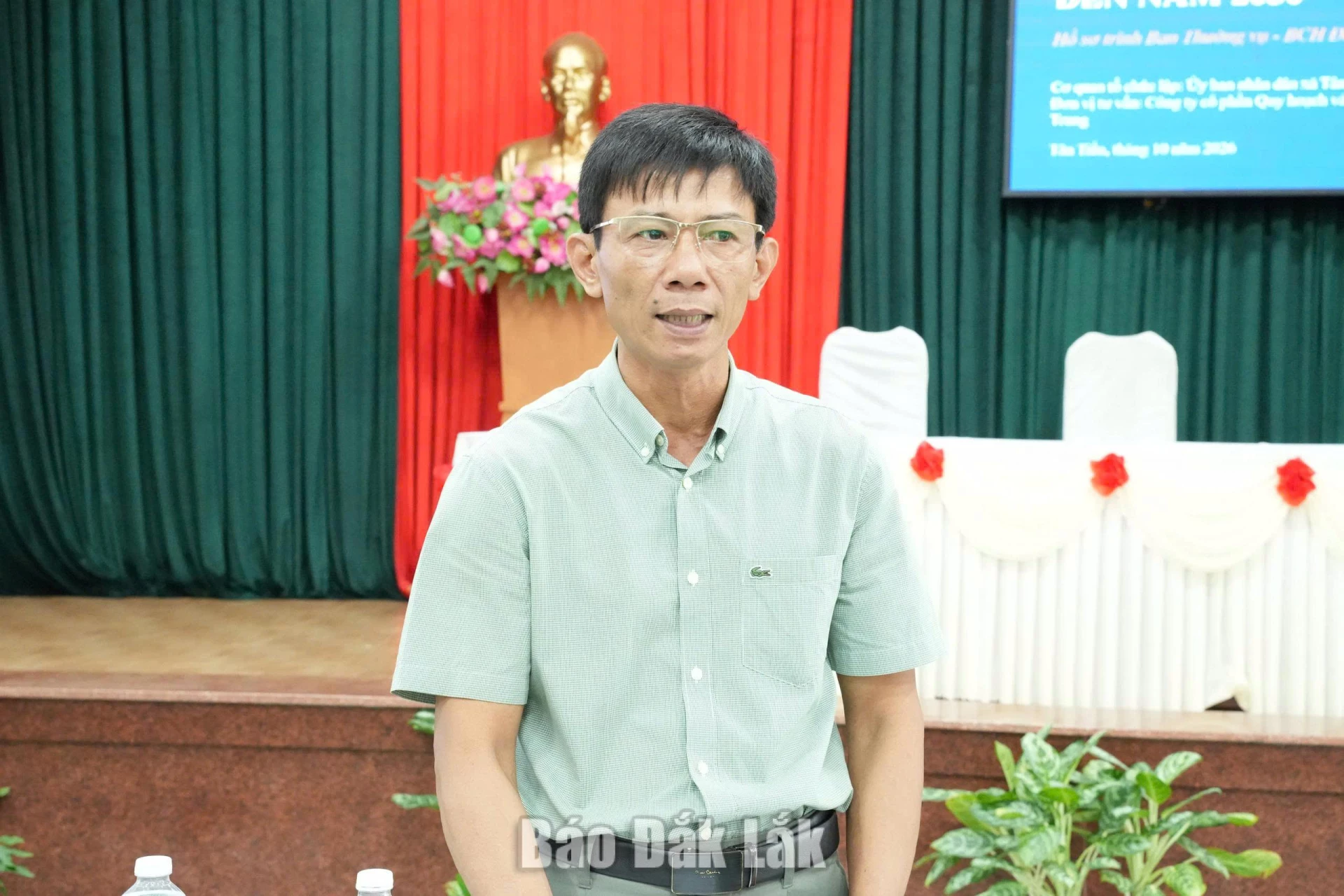 Bí thư Đảng ủy, Chủ tịch HĐND xã Tân Tiến Trần Hải Đăng phát biểu kết luận.