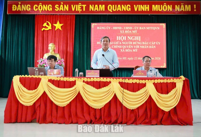 Xã Hòa Mỹ đối thoại với nhân dân, giải quyết các vấn đề dân sinh