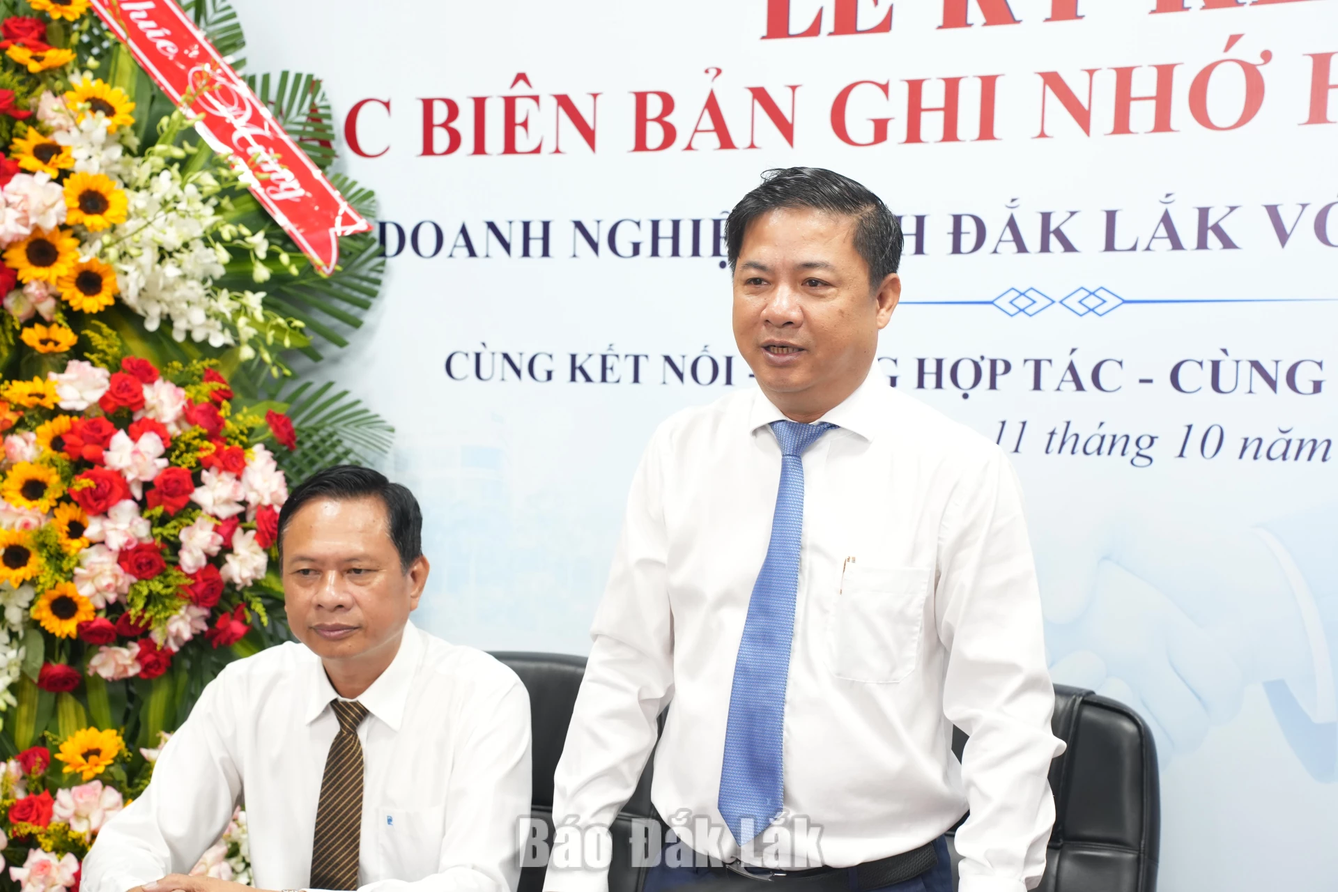 Đồng chí Lương Nguyễn Minh Triết, Ủy viên Trung ương Đảng, Bí thư Tỉnh ủy, Trưởng Đoàn ĐBQH tỉnh ghi nhận, đánh giá cao nỗ lực của Hiệp hội Doanh nghiệp tỉnh Đắk Lắk.