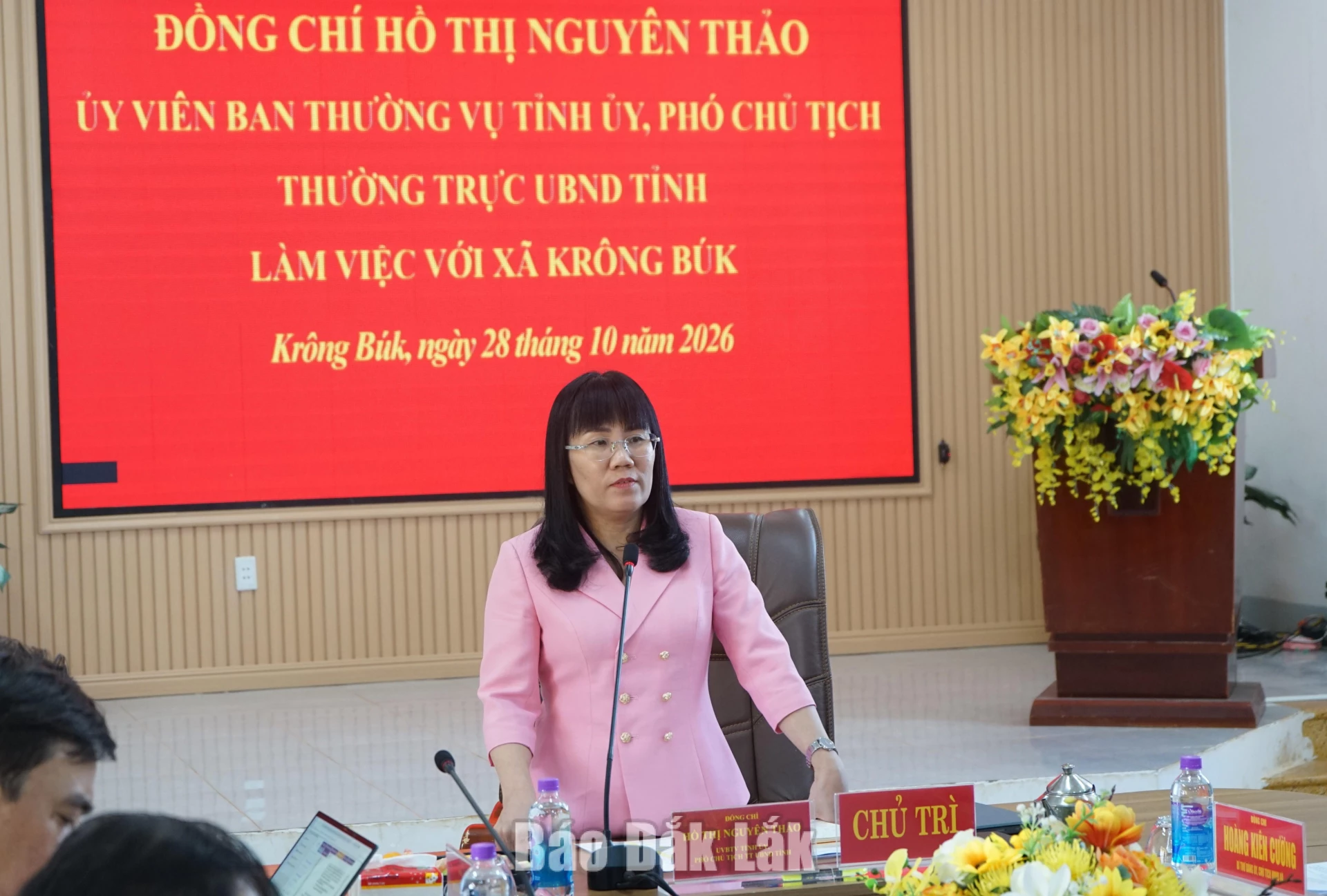 Phó Chủ tịch Thường trực UBND tỉnh Hồ Thị Nguyên Thảo phát biểu chỉ đạo tại hội nghị