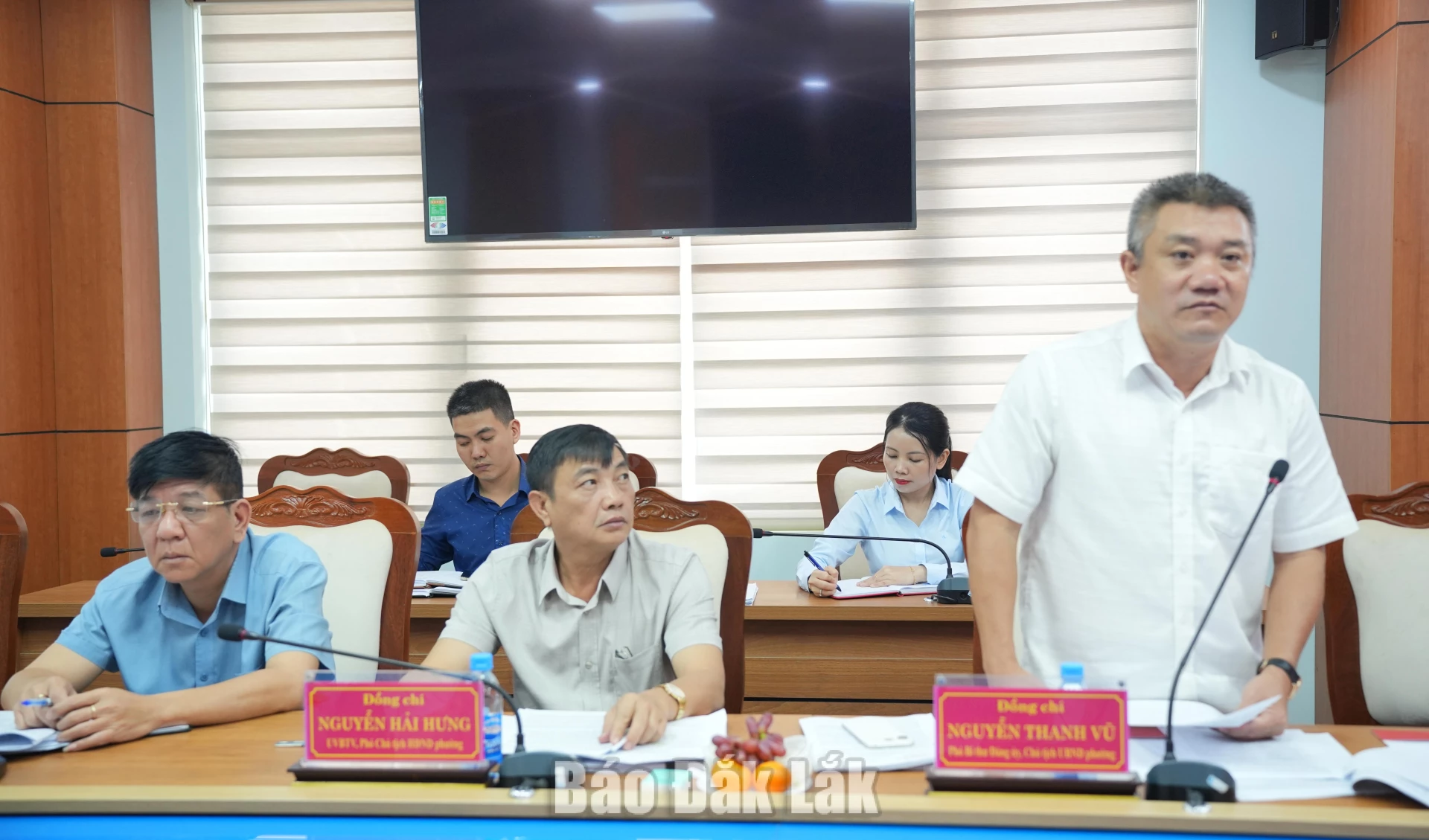 Chủ tịch UBND tỉnh Nguyễn Thanh Vũ phát biểu tại hội nghị.