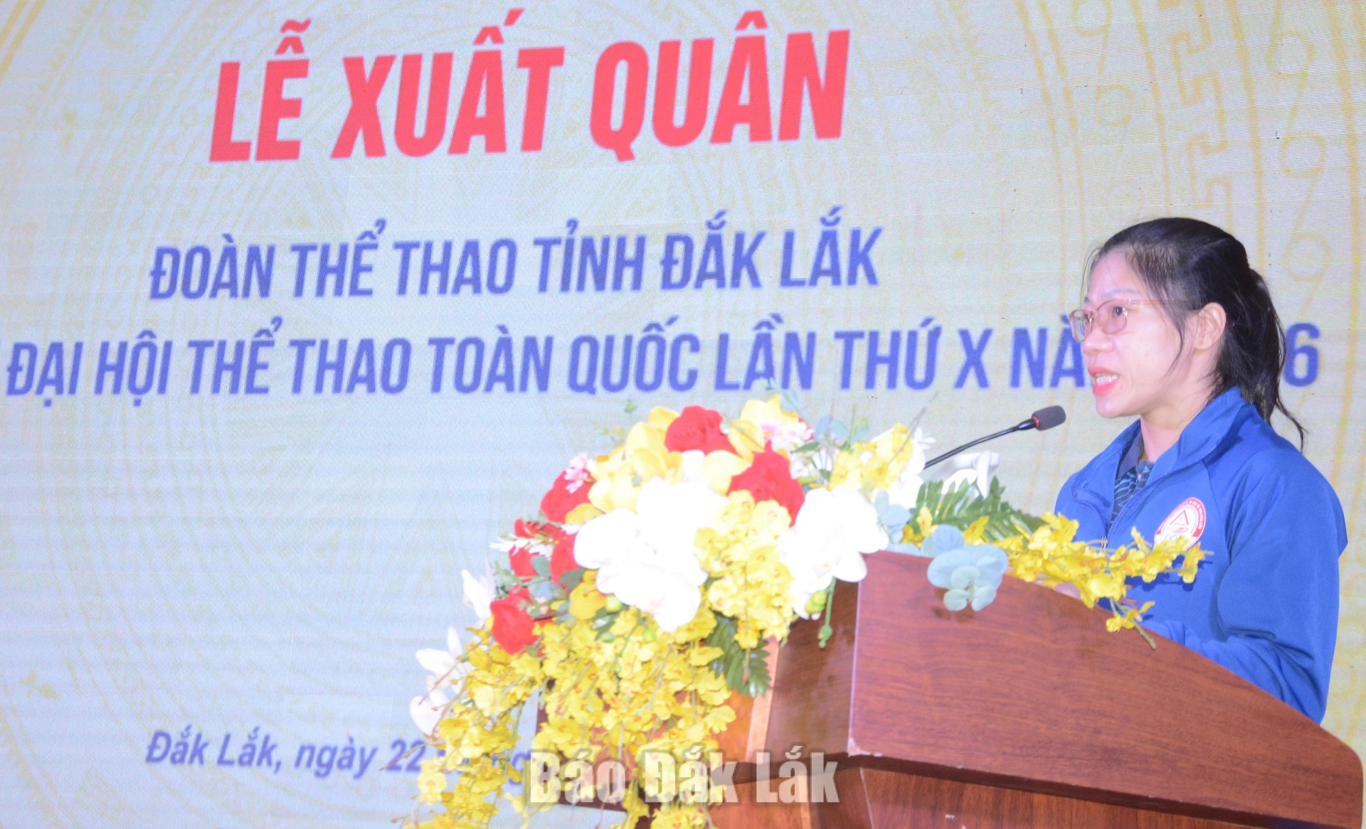 Thay mặt các vận động viên, đô cử Võ Thì Quỳnh Như hạ quyết tâm thi đấu hết mình.