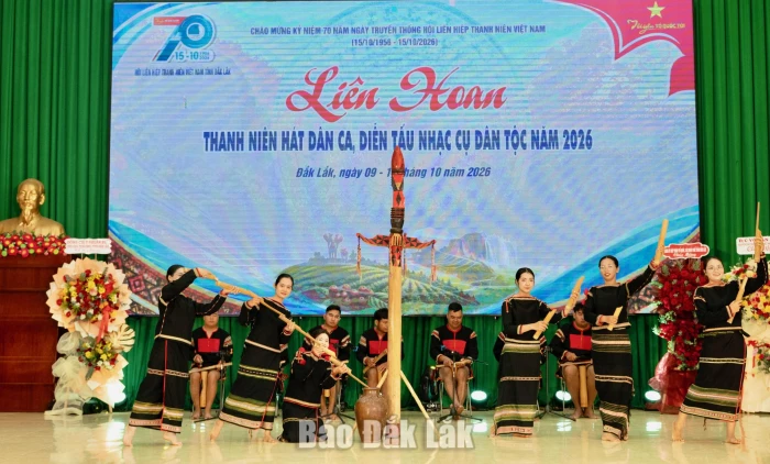 Sôi nổi Liên hoan Thanh niên diễn tấu nhạc cụ dân tộc năm 2026