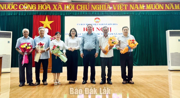 Xã Sơn Hòa kiện toàn Ủy ban MTTQ Việt Nam xã nhiệm kỳ 2025 - 2030