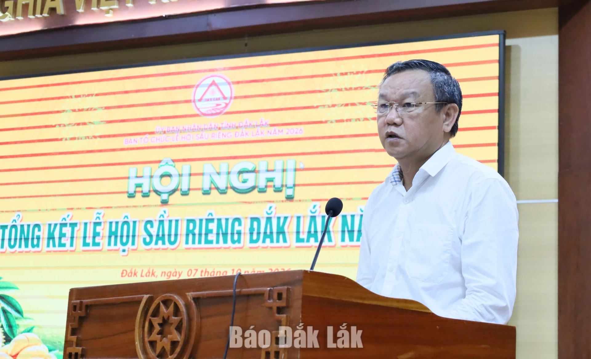 Phó Chủ tịch UBND tỉnh Đào Mỹ phát biểu khai mạc hội nghị.