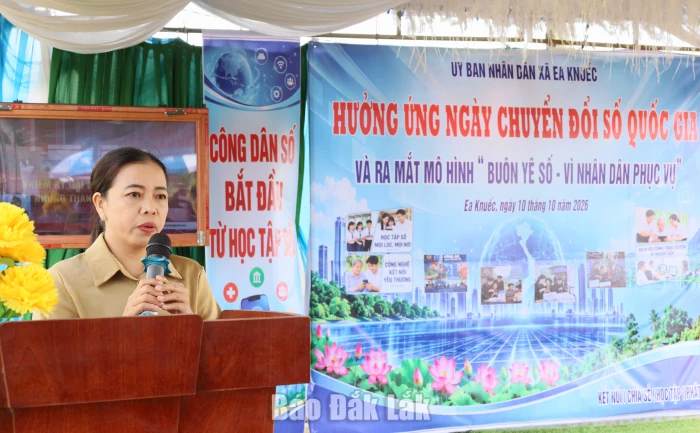 Ra mắt mô hình “Buôn Yế số - Vì nhân dân phục vụ” hưởng ứng Ngày Chuyển đổi số quốc gia