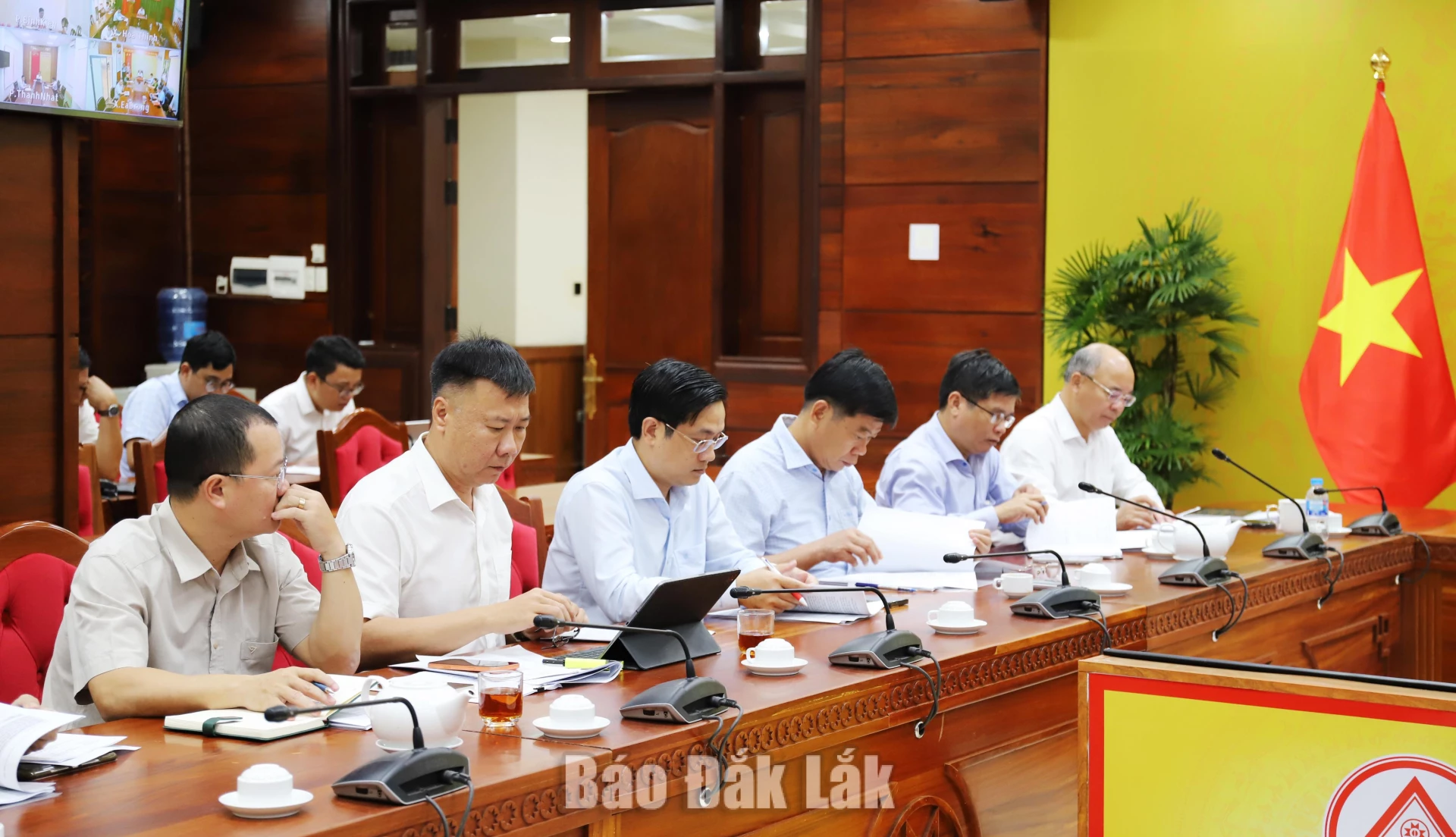 Lãnh đạo các sở ngành tham dự Hội nghị