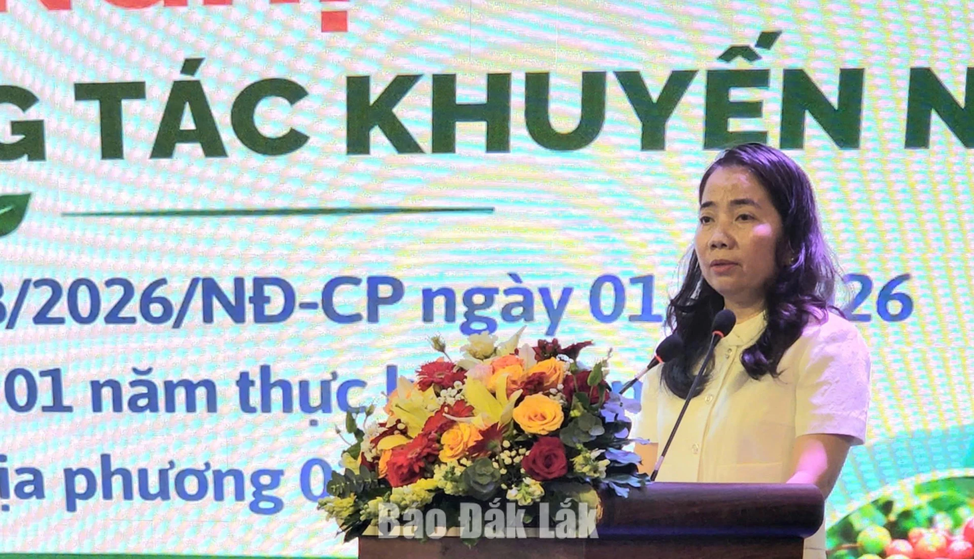 Bà Đặng Thị Thủy, Phó Giám đốc Sở Nông nghiệp và Môi trường tỉnh yêu cầu duy trì tính liên tục của hoạt động chuyên môn trong quá trình chuyển đổi mô hình quản lý.