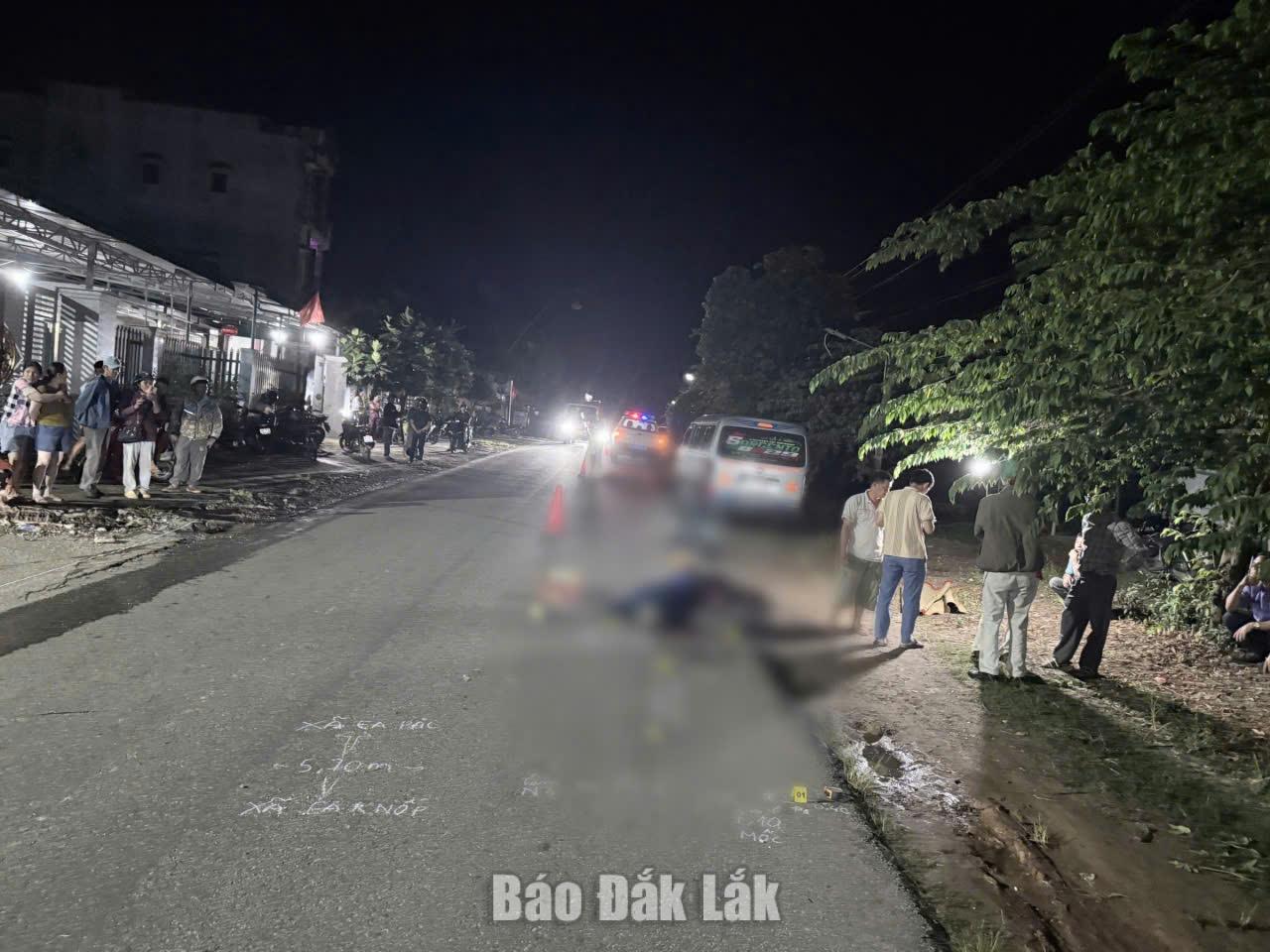 Hiện trường vụ tai nạn.