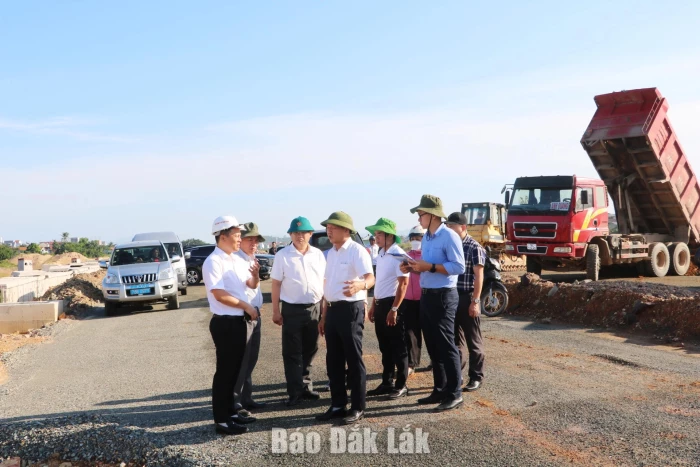 Provincial leaders inspect project progress