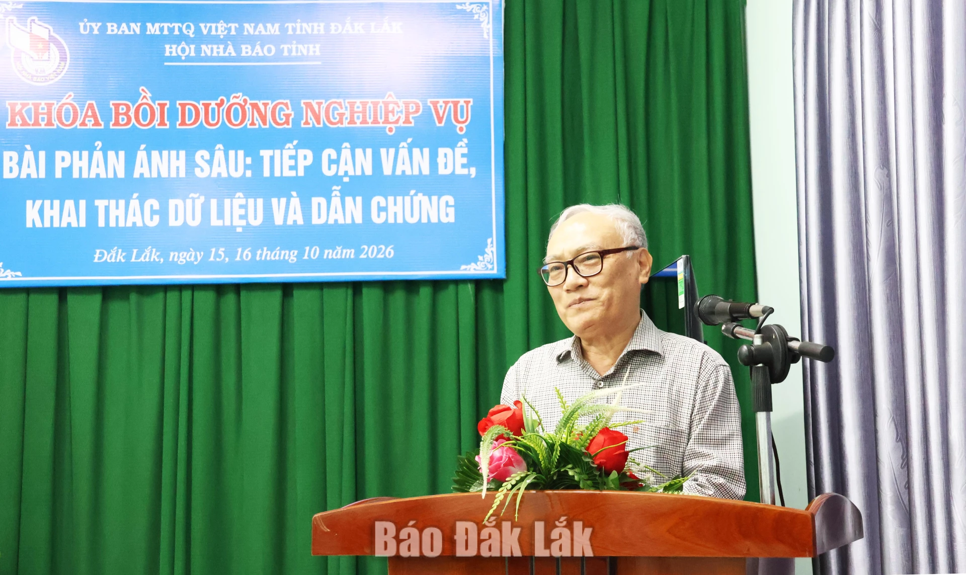Chủ tịch Hội Nhà báo tỉnh Đắk Lắk Nguyễn Văn Phú