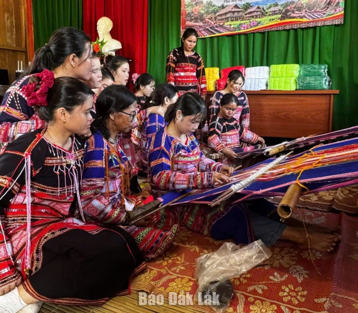 Khai mạc lớp truyền dạy kỹ năng thực hành dệt thổ cẩm tại Phú Hải