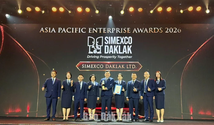 Simexco DakLak named outstanding Asian enterprise