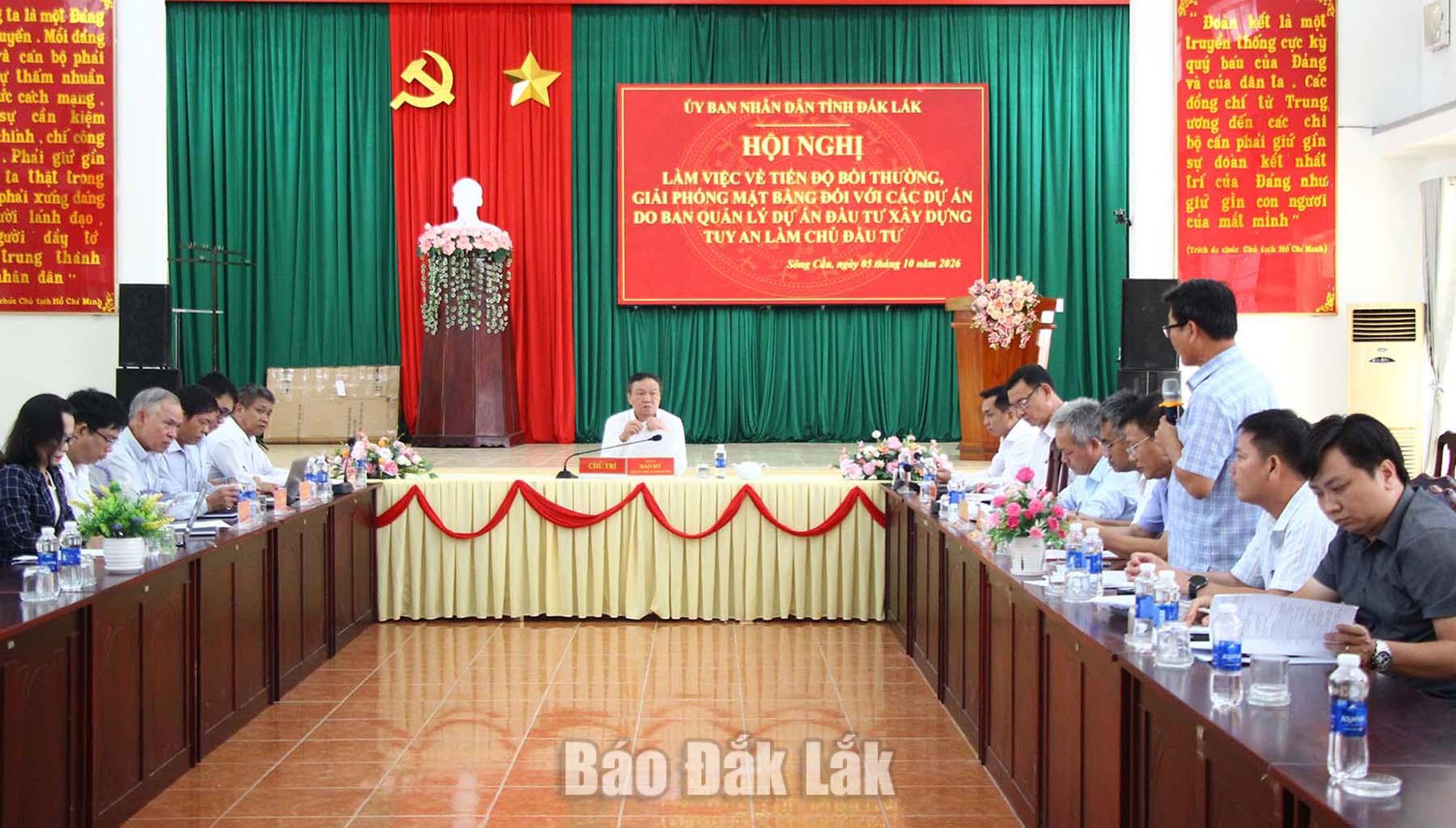 Tỉnh ủy viên, Phó Chủ tịch UBND tỉnh Đào Mỹ làm việc với các đơn vị, địa phương liên quan.