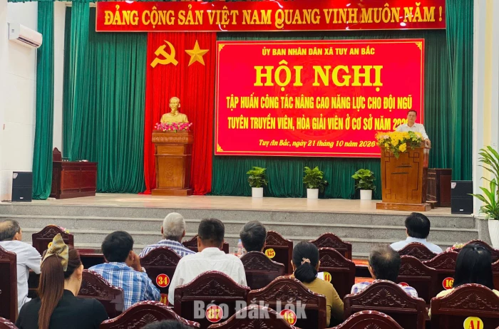 Tuy An Bắc tập huấn nghiệp vụ tuyên truyền, hòa giải ở cơ sở