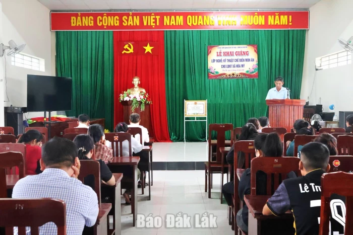 Hòa Mỹ khai giảng lớp đào tạo nghề chế biến món ăn