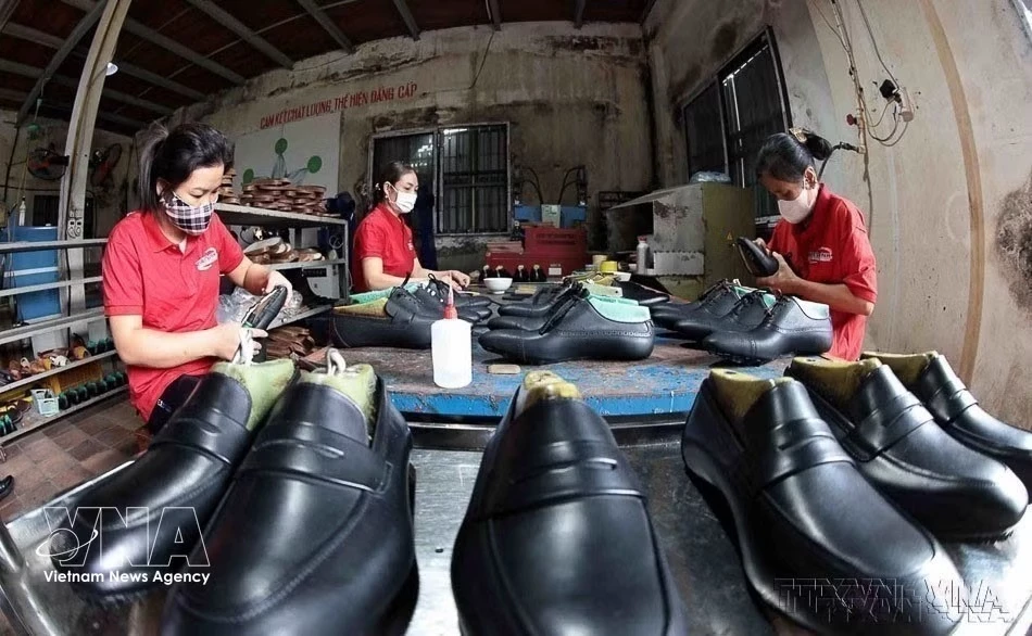 Producing foodwear for export (Photo: VNA)