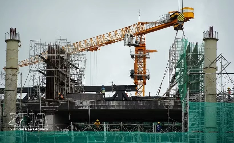 Construction of technical infrastructure facilities serving APEC 2027 in Phu Quoc Special Zone, An Giang province. (Illustrative photo: VNA)