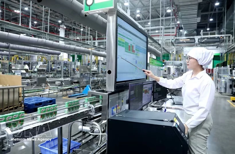 At Nestlé Viet Nam factory in Hung Yen province (Photo: VNA)