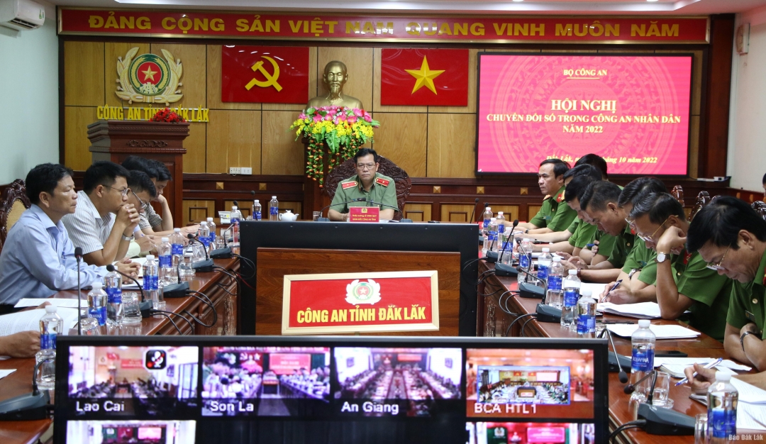 Các đại biểu dự hội nghị tại điểm cầu tỉnh Đắk Lắk.